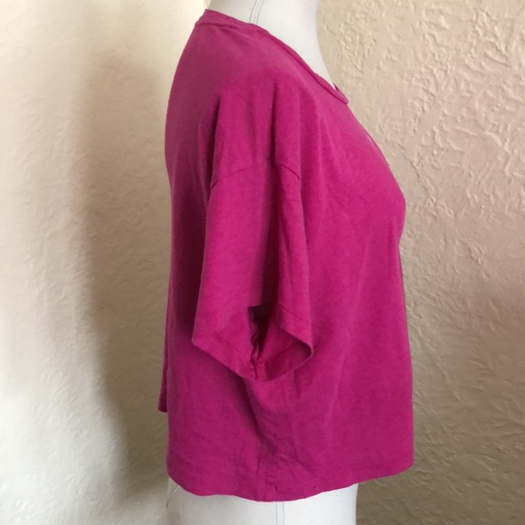 Victoria’s Secret Pink Purple White Love You Cropped Tee Shirt T-Shirt Top M - Picture 6 of 9